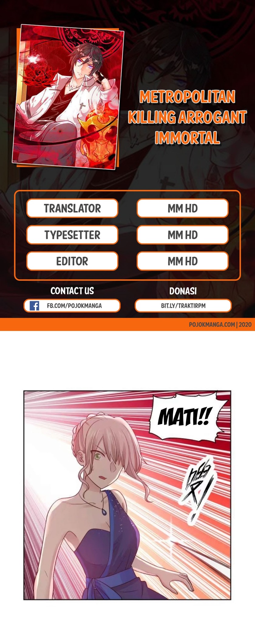 Komik Metropolitan Killing Arrogant Immortal Chapter 15 gambar 1