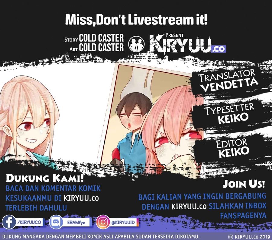 Komik Miss, don’t livestream it! Chapter 19 gambar 1