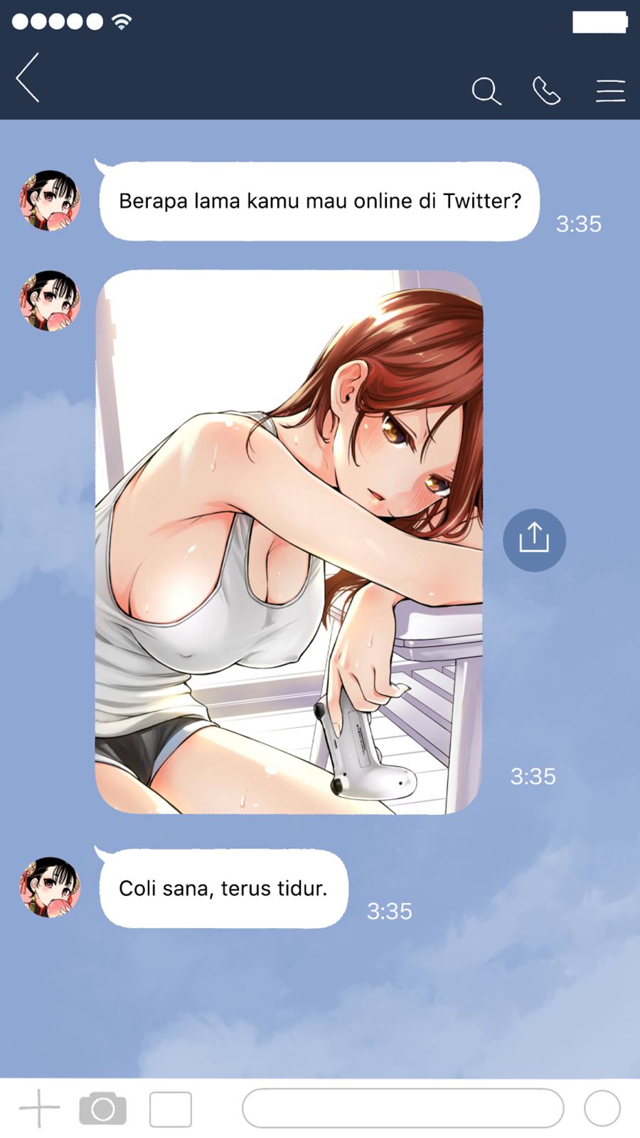 Manga The Kouhai Who Reports the Color of Her Underwear to Me Every Morning for Some Reason Chapter 12.5 gambar 2