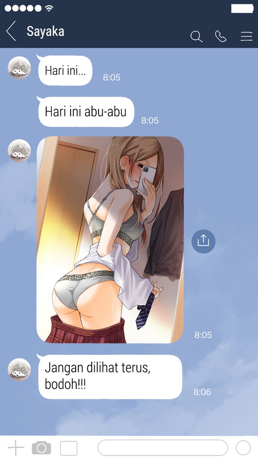 The Kouhai Who Reports the Color of Her Underwear to Me Every Morning for Some Reason Chapter 08 Gambar 3