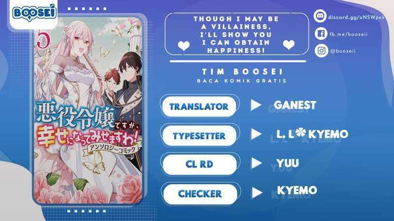 Komik Though I May Be a Villainess, I’ll Show You I Can Obtain Happiness! Chapter 21 gambar 1
