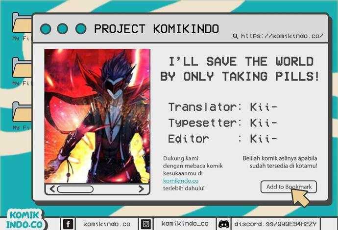 Komik I’ll Save The World By Only Taking Pills! Chapter 01 gambar 1