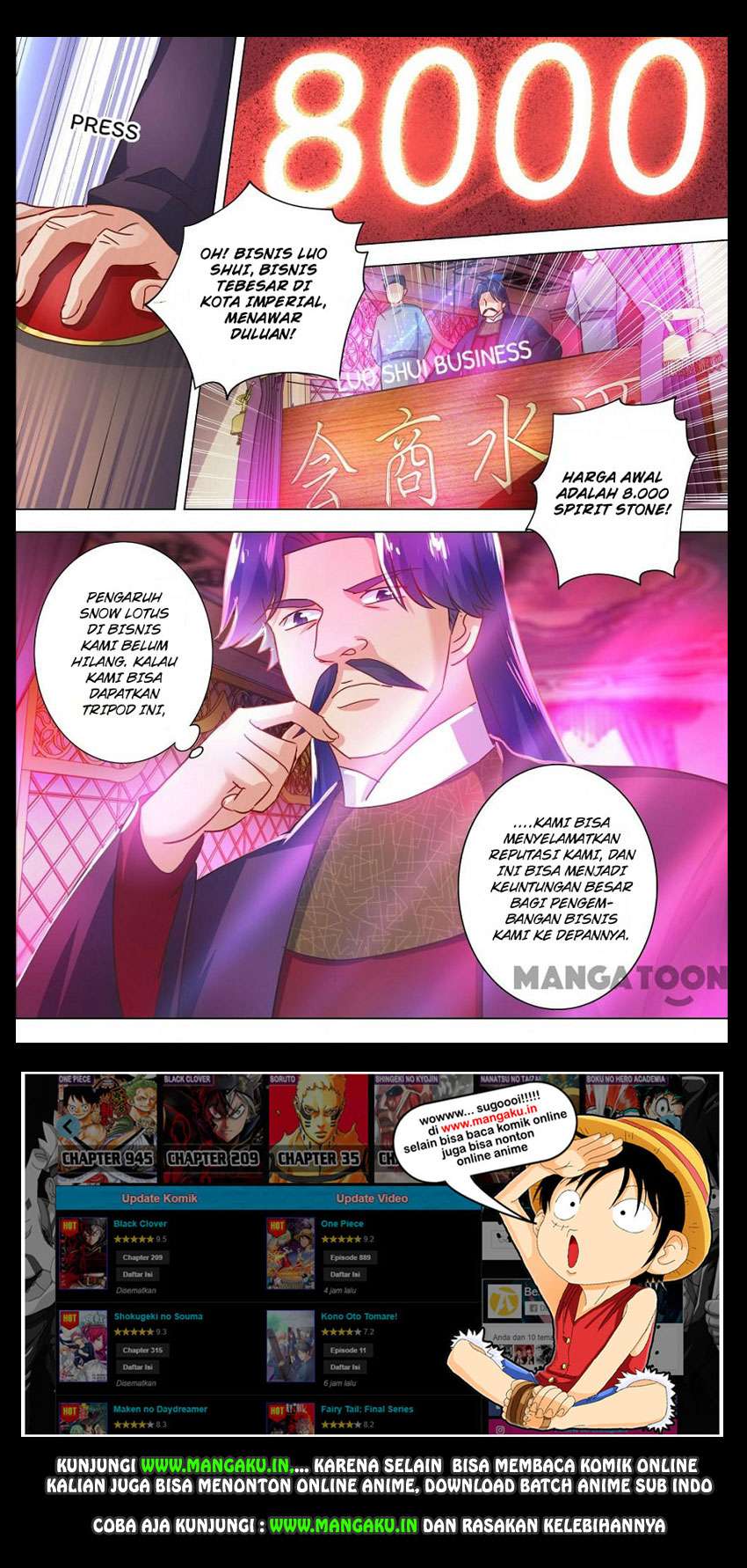 Manhua Spirit Sword Sovereign Chapter 204 gambar 2