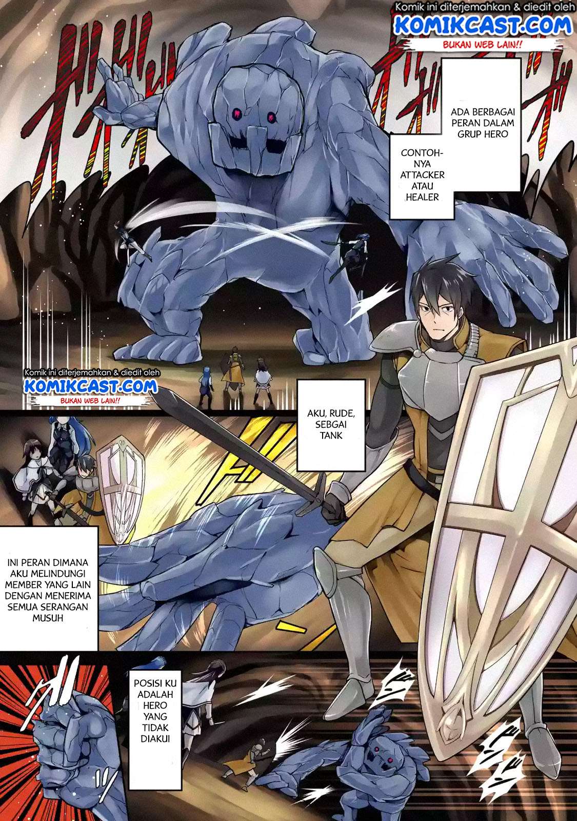 Manga The Labyrinth Raids of the Ultimate Tank ~The Tank Possessing a Rare 9,999 Endurance Skill was Expelled from the Hero Party~ Chapter 1.1 gambar 2