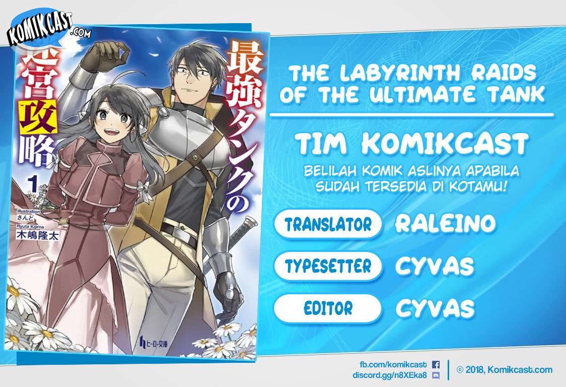 Komik The Labyrinth Raids of the Ultimate Tank ~The Tank Possessing a Rare 9,999 Endurance Skill was Expelled from the Hero Party~ Chapter 1.2 gambar 1