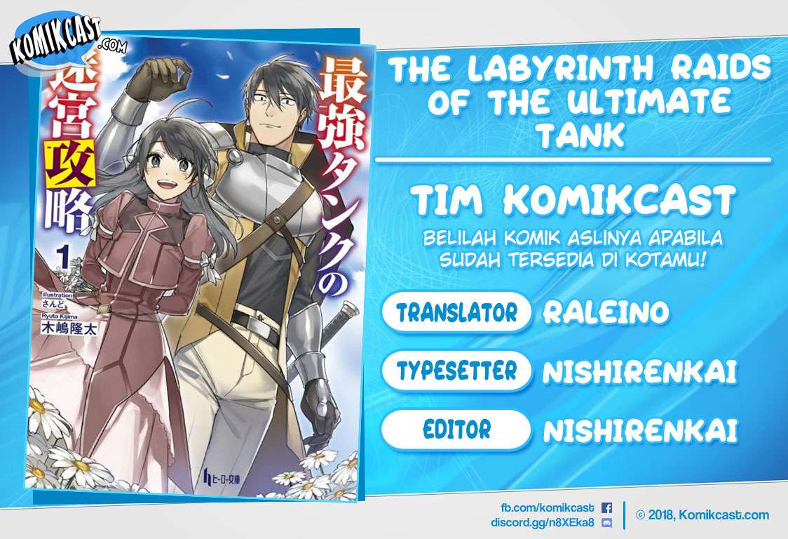 Komik The Labyrinth Raids of the Ultimate Tank ~The Tank Possessing a Rare 9,999 Endurance Skill was Expelled from the Hero Party~ Chapter 1.7 gambar 1