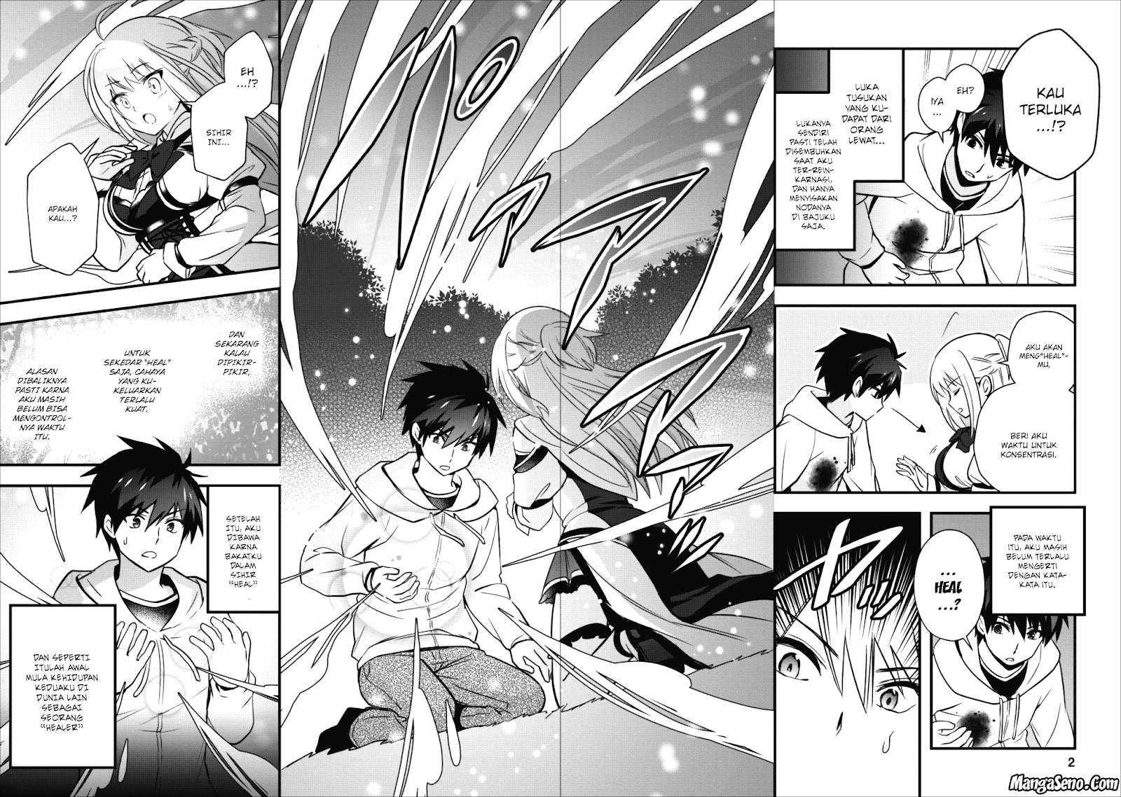 Manga Isekai no Meikyuu Toshi de Chiyu Mahoutsukai Yattemasu Chapter 6.1 gambar 2